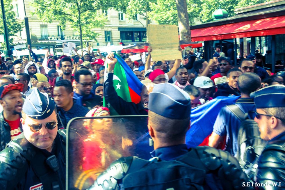 Manif Troca contre Macron